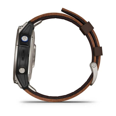 Garmin D2 Mach 1 (Premium), Oxford Brown Leather Band (+ náhradní řemínek)