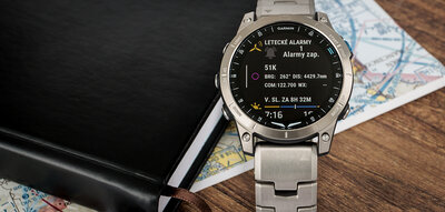 Garmin D2 Mach 1, Vented Titanium Bracelet (+ náhradní řemínek)