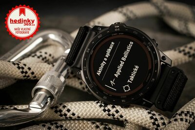 Garmin Tactix 7 Pro Solar Sapphire Ballistics Edition Black Nylon Band (+ náhradní řemínek)