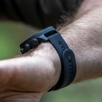 Silikonový řemínek Suunto 24mm (pro Suunto Athletic 7), černý, Quick Release