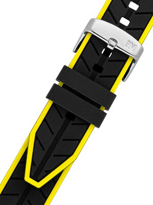 Černo žlutý silikonový řemínek Morellato Sesia M 4985187.897