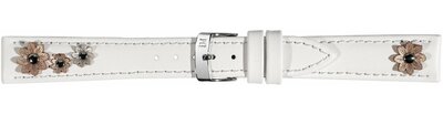 Kožený řemínek Morellato Garden S 5257C47.017, bílý, ekokůže