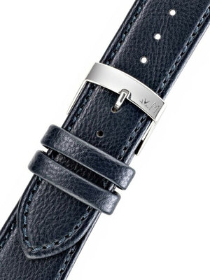 Kožený řemínek Morellato Lauro 5336D05.061 M, modrý, recyklovaný materiál