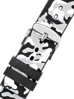 Silikonový řemínek Morellato Camouflage M 4511187.093, bílý, maskáčový