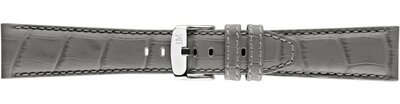 Kožený řemínek Morellato Soccer M 4497B44.092, šedý, ekokůže