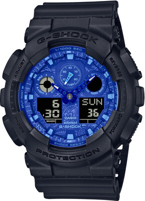 Casio G-Shock Original GA-100BP-1AER Blue Paisley Series