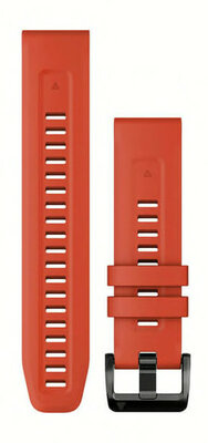 Silikonový řemínek Garmin 22mm, Flame Red, QuickFit, 010-13111-04