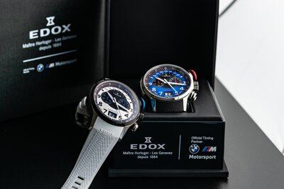 Edox Chronorally Chronograph 38001-tinnbu-bn BMW Limited Edition 2000pcs (+ náhradní řemínek)