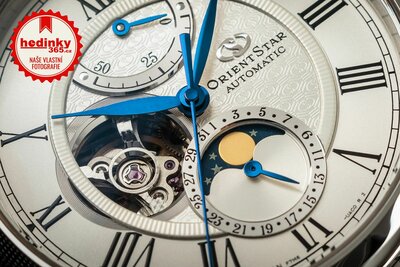 Orient Star Classic M45 F7 Moon Phase Open Heart Automatic RE-AY0102S00B
