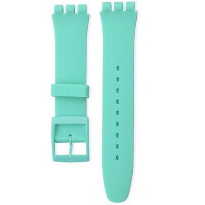 Unisex mentolový silikonový řemínek pro hodinky Swatch 19mm