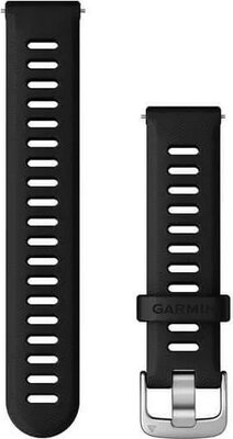 Silikonový řemínek Garmin 18mm, Black, Quick Release, 010-11251-3E