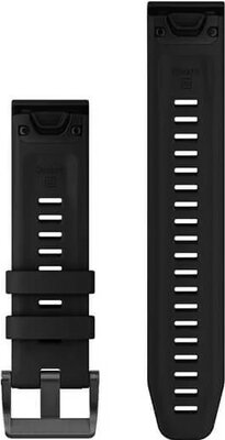 Silikonový řemínek Garmin 22mm, Black, QuickFit, + prodloužená část, 010-13113-02