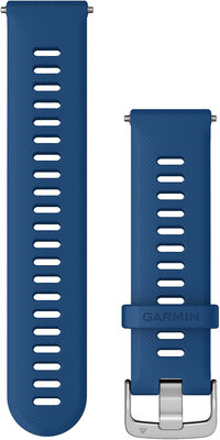 Silikonový řemínek Garmin 22mm (Venu, Forerunner 255, Vívoactive 4 aj.), modrý, Quick Release, 010-11251-3D