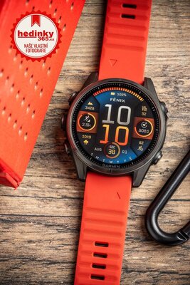 Silikonový řemínek Ricardo 20mm (pro Garmin Fenix 8/7S/6S (43mm), aj.), červený, QuickFit