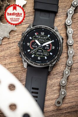 Silikonový řemínek Ricardo 26mm (pro Garmin Fenix 8/7X/6X (51mm), Tactix aj.), černý, QuickFit