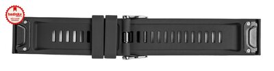 Silikonový řemínek Ricardo 26mm (pro Garmin Fenix 8/7X/6X (51mm), Tactix aj.), černý, QuickFit