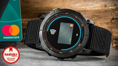 Garmin Enduro 2 Carbon Gray DLC Titanium / Black UltraFit Nylon Strap (+ náhradní řemínek)