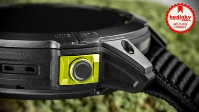 Garmin Enduro 2 Carbon Gray DLC Titanium / Black UltraFit Nylon Strap (+ náhradní řemínek)