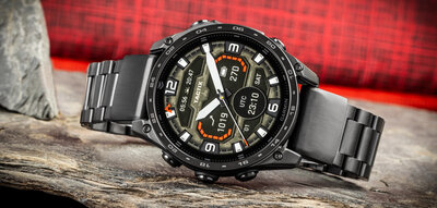 Ocelový náramek Ricardo 22mm (pro Garmin Fenix 8/7/6 (47mm), Epix 2 aj.), černý V1, QuickFit