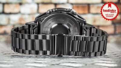 Ocelový náramek Ricardo 22mm (pro Garmin Fenix 8/7/6 (47mm), Epix 2 aj.), černý V1, QuickFit