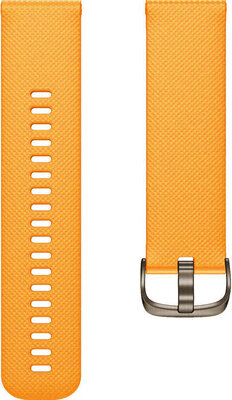 Silikonový řemínek Ricardo 20mm (pro Garmin Venu, Venu Sq, Venu 2 plus aj.), oranžový, Quick Release
