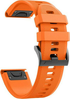 Silikonový řemínek Ricardo 22mm (pro Garmin Fenix 8/7/6 (47mm), Epix 2 aj.), oranžový V2, QuickFit