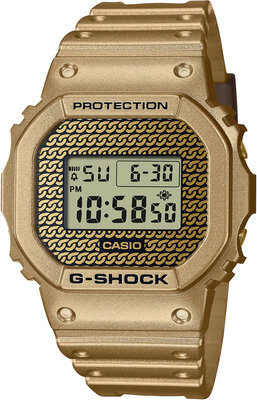Casio G-Shock Original DWE-5600HG-1ER Carbon Core Guard Gold Chain (+ náhradní řemínek a luneta)
