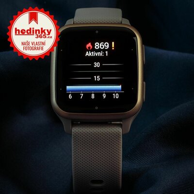 Garmin Venu Sq 2 Music, Cream Gold / Grey Band