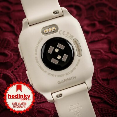 Garmin Venu Sq 2 Music, Peach Gold / Ivory Band