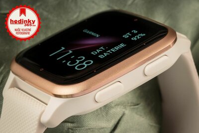 Garmin Venu Sq 2 Music, Peach Gold / Ivory Band