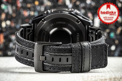 Nylonový řemínek Ricardo 26mm (pro Garmin Fenix 8/7X/6X (51mm), Tactix aj.), černý, QuickFit