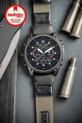 Nylonový řemínek Ricardo 26mm (pro Garmin Fenix 8/7X/6X (51mm), Tactix aj.), zelený V1, QuickFit