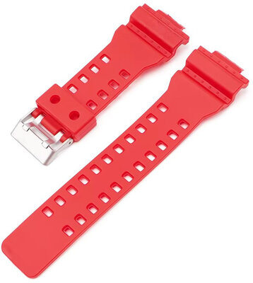 Plastový řemínek Ricardo 16mm (pro Casio G-Shock GA-100, GA-110, GD-120, GLS-100), červený