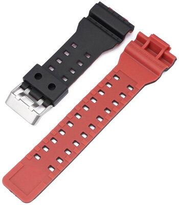 Plastový řemínek Ricardo Felino 16mm (pro Casio G-Shock GA-100, GA-110, GD-120, GLS-100), černý V2