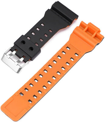 Plastový řemínek Ricardo Felino 16mm (pro Casio G-Shock GA-100, GA-110, GD-120, GLS-100), černý V3