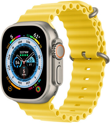 Apple Watch Ultra, GPS + Cellular, 49mm se žlutým řemínkem "Ocean band"