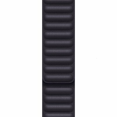 Kožený řemínek Apple (pro Apple Watch 38/40/41mm), černý, velikost S/M