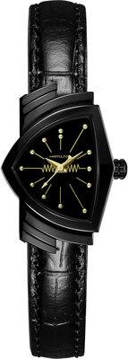 Hamilton Ventura Black & Gold Quartz H24201730