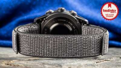 Nylonový řemínek Ricardo 20mm (pro Garmin Fenix 8/7S/6S (43mm), aj.), šedý, provlékací