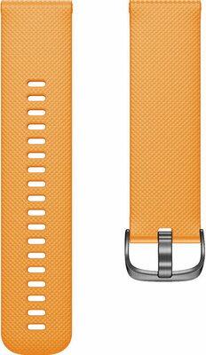 Silikonový řemínek Ricardo 22mm (pro Garmin Venu, Forerunner 255, Vívoactive 4 aj.), oranžový V2, Quick Release
