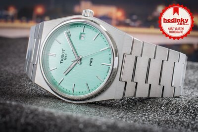 Tissot PRX Quartz T137.410.11.091.01 (v barvě Tiffany Blue)