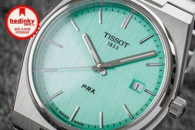 Tissot PRX Quartz T137.410.11.091.01 (v barvě Tiffany Blue)