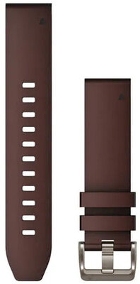 Kožený řemínek Garmin 22mm, Oxford Brown, QuickFit, 010-13123-10