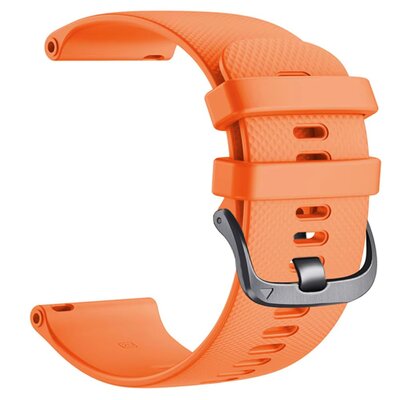 Silikonový řemínek Ricardo 20mm (pro Garmin Venu, Venu Sq, Venu Sq 2, Venu 2 plus aj.), oranžový, Quick Release, prodloužená délka