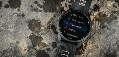 Garmin Forerunner 265 Black / Powder Gray (II. Jakost)