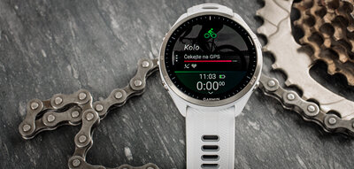 Garmin Forerunner 965 Whitestone / Powder Gray (II. Jakost)