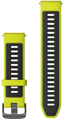 Silikonový řemínek Garmin 22mm, Amp Yellow/Black, Quick Fit, 010-11251-AE
