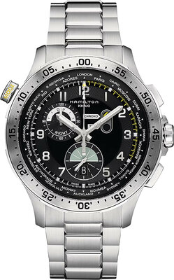 Hamilton Khaki Aviation Worldtimer Quartz Chronograph H76714135