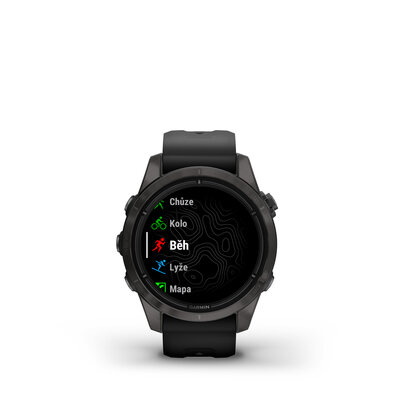 Garmin Epix Pro (Gen 2) Sapphire 42mm Carbon Gray DLC Titanium / Black Silicone Band (rozbalené)