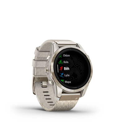 Garmin Epix Pro (Gen 2) Sapphire 42mm Soft Gold / Cream Nylon Band (Premium) (+ náhradní řemínek)